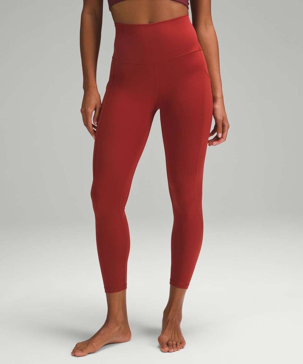 Lululemon size 8 orange leggings align pant yoga Pilates Athleisure